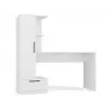 Conjunto secretária + estante Cosmo, branco