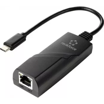 Renkforce RF-TCA-330 Adaptador de rede 1000 MBit/s USB-C® (USB 3.2 Gen 1), LAN (10/100/1000 MBit/s) (RF-6032274)
