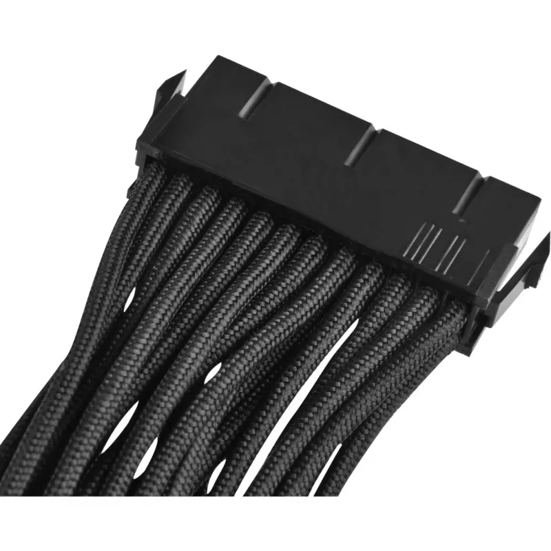 SilverStone SST-PP07-MBB cabo de extensão ATX de 24 pinos, 30 cm, preto