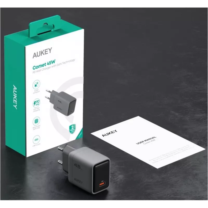 Carregador de parede Comet 1xUSB-C PD 45W PA-C2