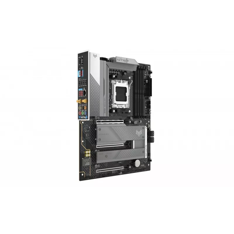 Placa-mãe Sapphire NITRO+ B850A WIFI 7 AMD B850 Socket AM5 micro ATX, DDR5, 4 DIMM, 256GB, Wi‑Fi 7, 2.5GbE