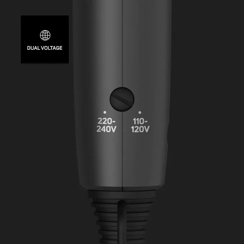 Secador de cabelo Taurus Studio Glow 1500 — 1400 W, 3 níveis de calor, 2 velocidades, dobrável, pendurável, preto