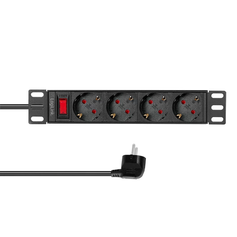 Régua de tomadas LogiLink 25,40 cm (10
