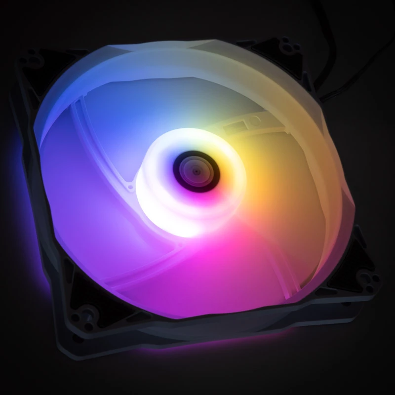 Ventoinha ARGB 120mm BitsPower Notos — branco, modelo BPTA-FX1812NTWH-1