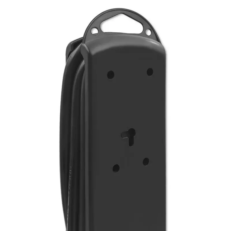 Proteção contra sobretensões Qoltec 50113 preto 8 saídas AC 230 V 1,8 m