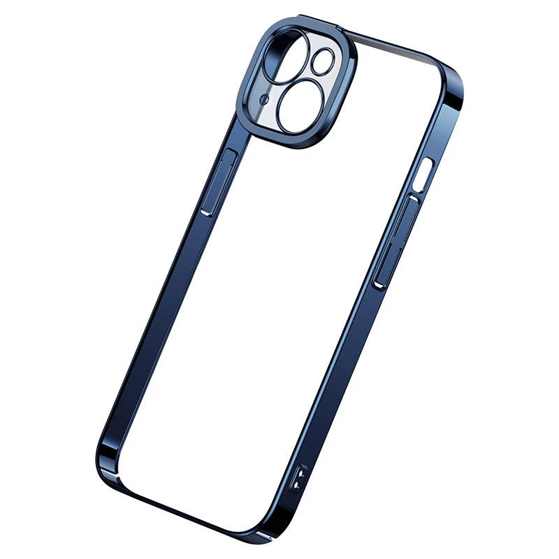 Conjunto de capa protetora e vidro temperado Baseus para iPhone 14 Plus – brilhante transparente azul