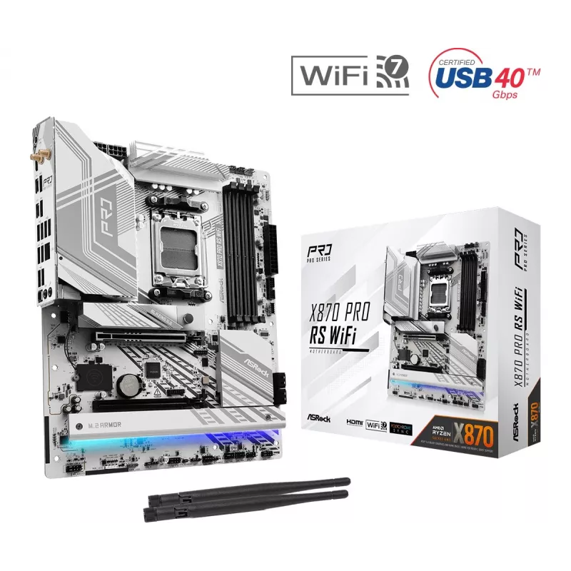 Placa-mãe ASRock X870 Pro RS WiFi AM5 ATX