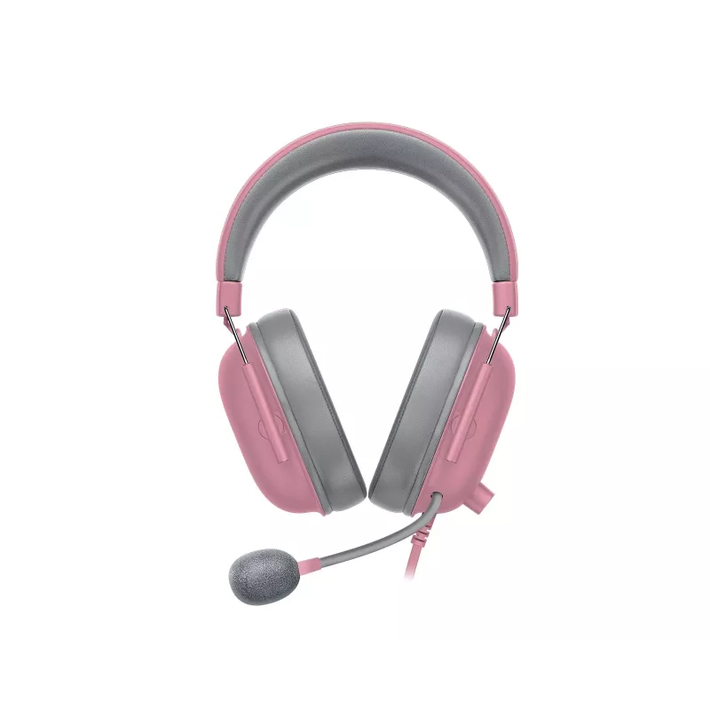 Razer BlackShark V2 X RZ04-03240800-R3M1 auscultadores gaming com fio, circumaurais, 3,5 mm, drivers de 50 mm, microfone cardioide, Quartz Pink