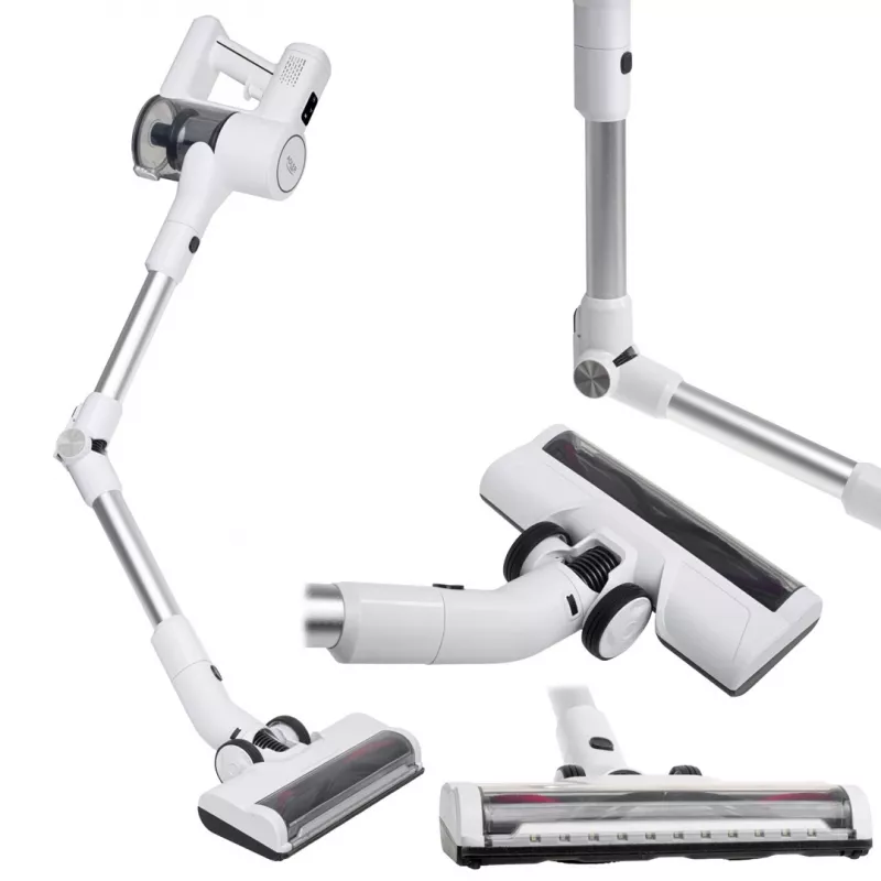 Aspirador de bateria Adler AD 7060 — 350 W, bateria 22 V, até 35 min. de autonomia, 16000 Pa de potência de aspiração, sem saco, branco