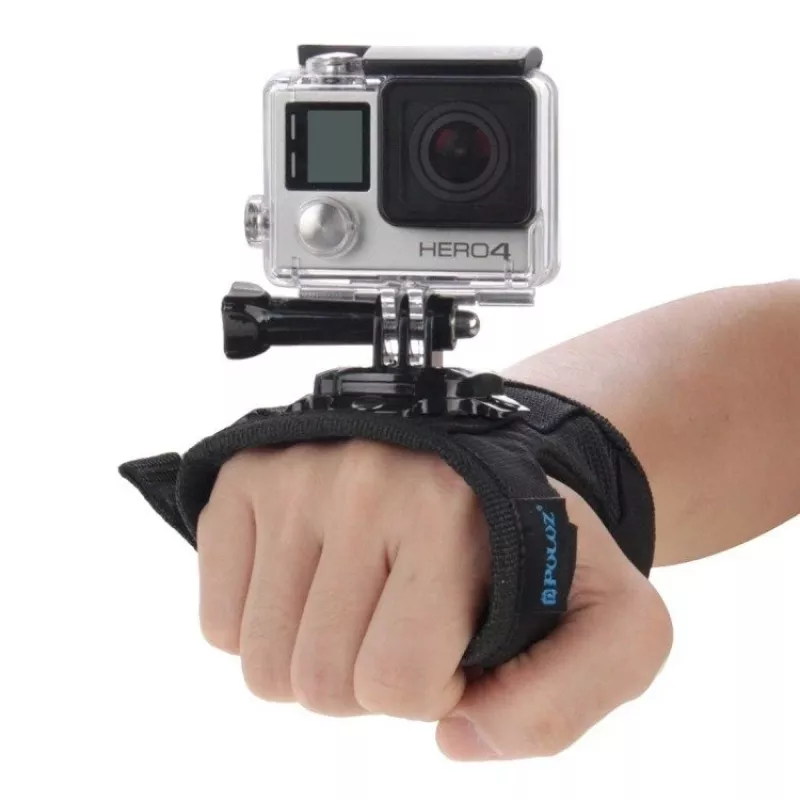 Suporte de pulso Puluz para câmaras de ação com rotação 360° — compatível com GoPro HERO 7/6/5/4/3/2, SJCAM, Xiaomi