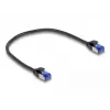 Cabo de rede DeLOCK RJ45 Cat.6A S/FTP fino 0.25m preto