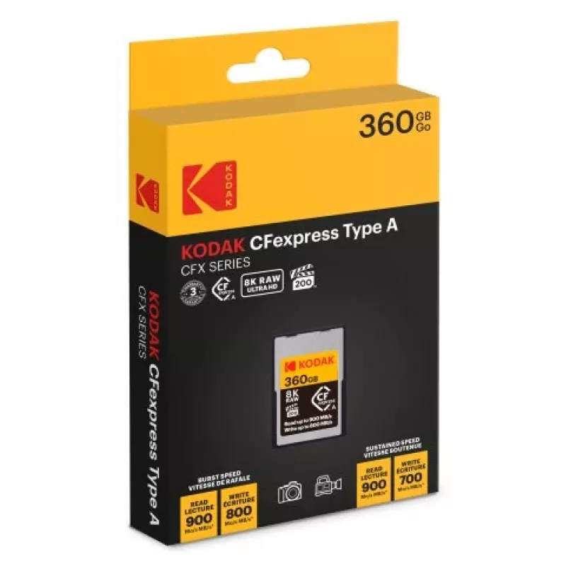 Cartão de memória CFexpress tipo A Kodak EKMCFXA360GK 360 GB
