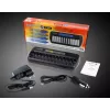 Carregador de pilhas everActive NC-1200 – carregador universal de 12 pilhas para AA/AAA, entrada de 12 V, preto