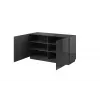 Aparador Cama Sideboard 2D REJA cinzento grafite brilhante/cinzento grafite brilhante
