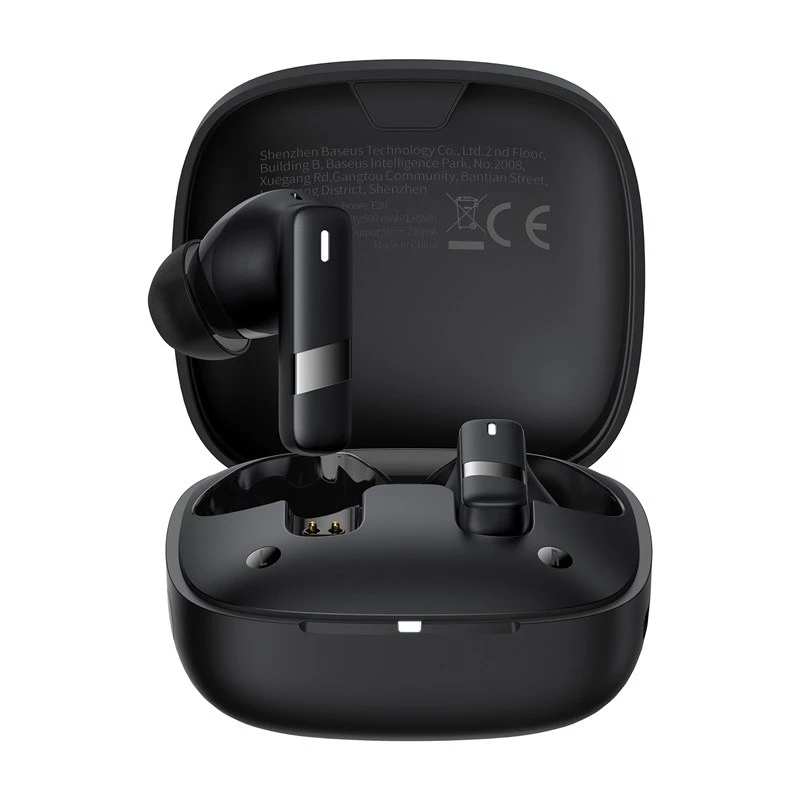 Headset Baseus Bowie E20 sem fios in-ear chamadas/música Bluetooth preto