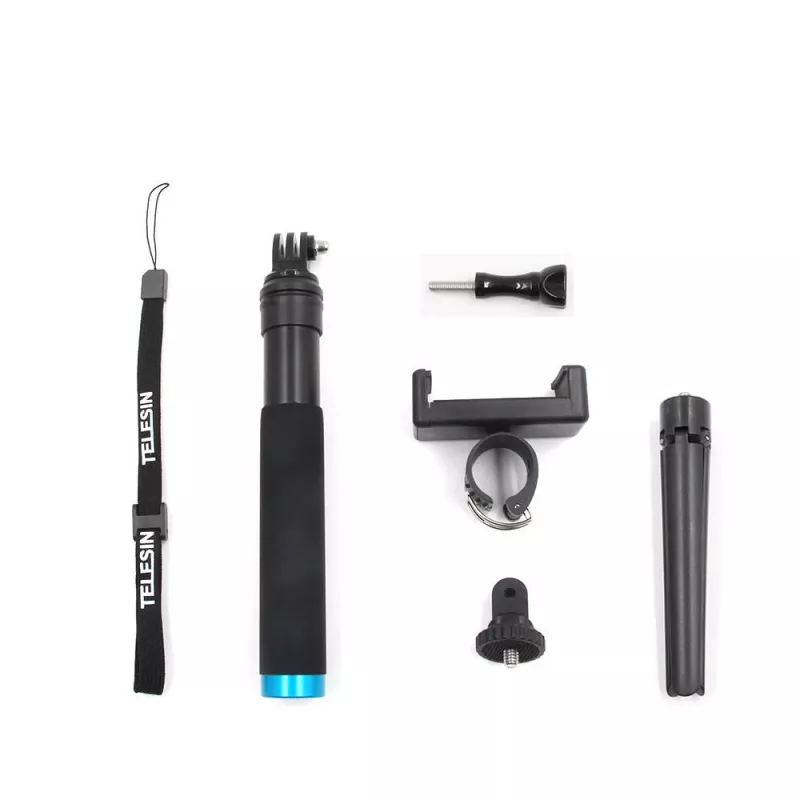 Pau de selfie Telesin GP-MNP-090-D comprimento ajustável leve