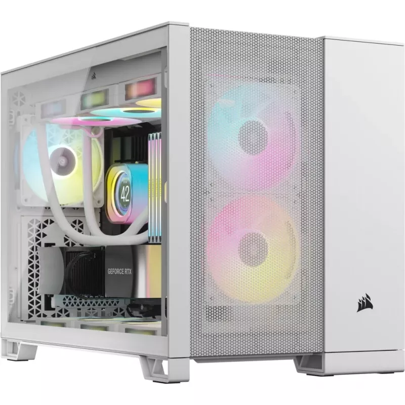 Corsair 2500D AIRFLOW caixa de PC Micro ATX de câmara dupla – branco CC-9011264-WW