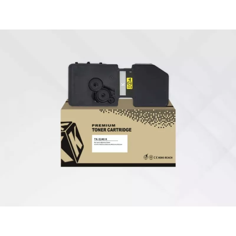 Cartucho de toner compatível HYB para Kyocera TK-5240K — preto, impressora laser, compatível com ECOSYS P5026Cdw/P5026Cdn/M5526Cdw/M5526Cdn