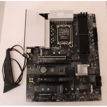Motherboard MSI PRO Z890-S WIFISO — recondicionada, usada, sem acessórios, apenas painel I/O incluído