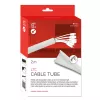 Label-the-cable LTC CABLE TUBE LTC 5120 manga flexível para cabos, 25 mm / 2 m, branco