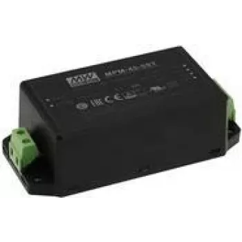 Fonte de alimentação MEAN WELL MPM-45-12ST, interior 45 W, entrada 80–264 V, preta, saída 12 V