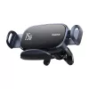Baseus LightChaser BS-CM029 Suporte de telemóvel para automóvel com carregamento sem fios de 15 W para grelha de ventilação, preto