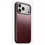 Capa de pele Nomad Modern para iPhone 17 Pro Max (6,9 polegadas) – borgonha, pele+TPU+PC