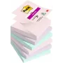 Notas adesivas quadradas 3M R330-6SS-SOUL verde - rosa - violeta 90 folhas (R330-6SS-SOUL)
