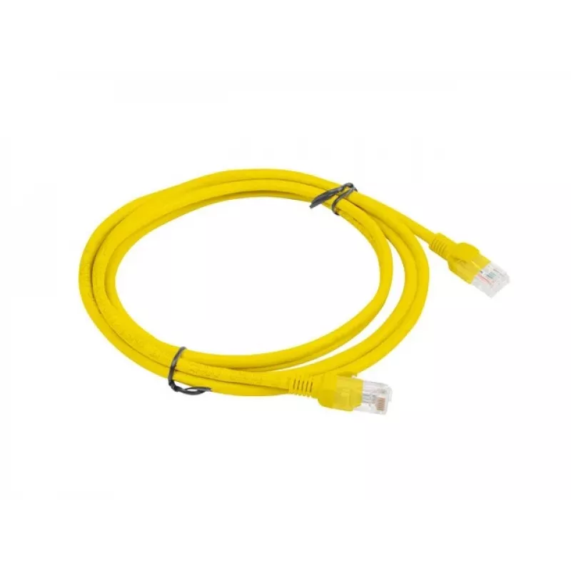 Patchcord Cat.5E UTP 2M amarelo FLUKE PASSED LANBERG 10-PACK