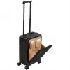 Mala de cabine Rivacase Clark ECO 8181 — mala de bagagem de mão compacta, preta