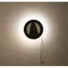 NeXtime Relógio 3094 Light It Up, Ø18.5 cm, iluminação, parede, preto