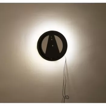NeXtime Relógio 3094 Light It Up, Ø18.5 cm, iluminação, parede, preto
