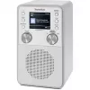 Rádio digital TECHNISAT DigitRadio 317 branco — receção FM e DAB+, design de mesa compacto