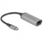 DeLOCK 81570 Adaptador de cabo USB Type-C RJ-45 0,15 m antracite