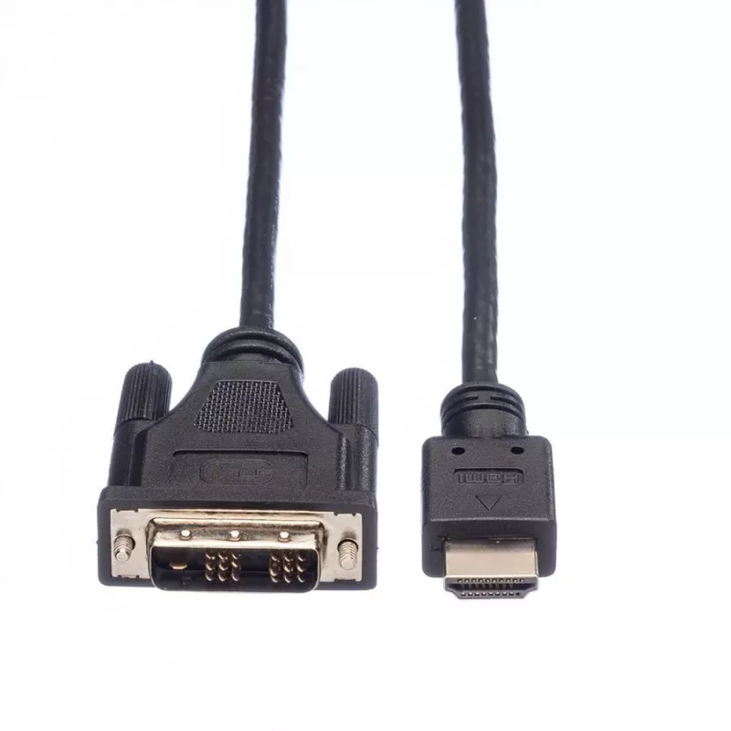 Cabo adaptador ROLINE HDMI para DVI-D (Single Link) - 1,5 m - preto (11.04.5516)