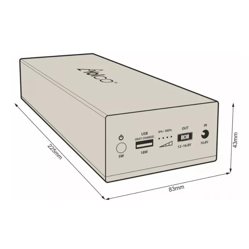 Yolco Bateria externa power bank para frigoríficos Yolco CSX5