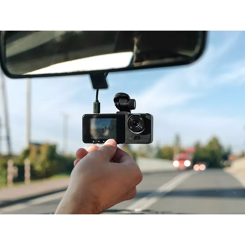 Tracer Halo 360 Dual TRAKAM47568 dashcam para automóvel, Full HD, ecrã de 3 polegadas