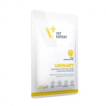 Dieta veterinária húmida para gatos VETEXPERT Urinary, aves, saco 100 g, adulto, sem açúcar e sem conservantes