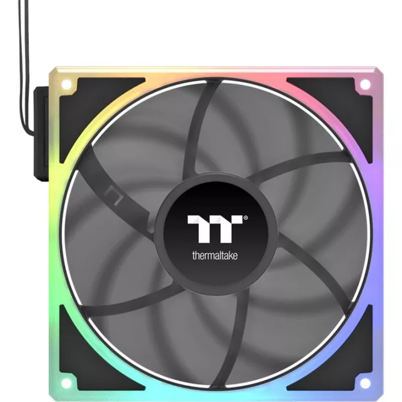 Ventoinha para caixa/CPU THERMALTAKE TOUGHFAN EX 140 ARGB Sync 3Pack – 140 mm, fluxo de ar elevado, ruído reduzido