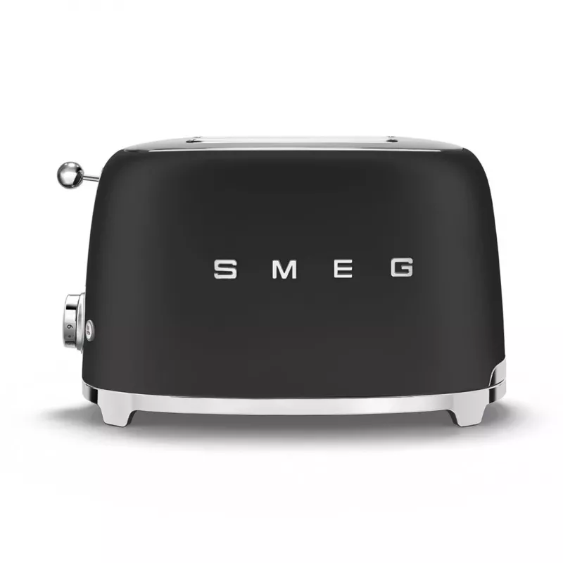 Torradeira Smeg 50's Style TSF01BLMEU 2 fatias preto aço inoxidável