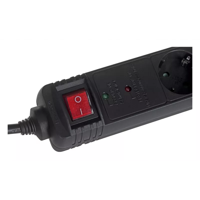 Proteção contra sobretensão EnerGenie SPG5-C-15 preto 5 tomadas AC 250 V 4,5 m