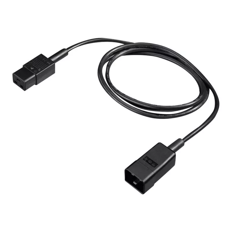 Rittal DK 7200.217 preto 1,8 m conector fêmea C20 conector fêmea C19