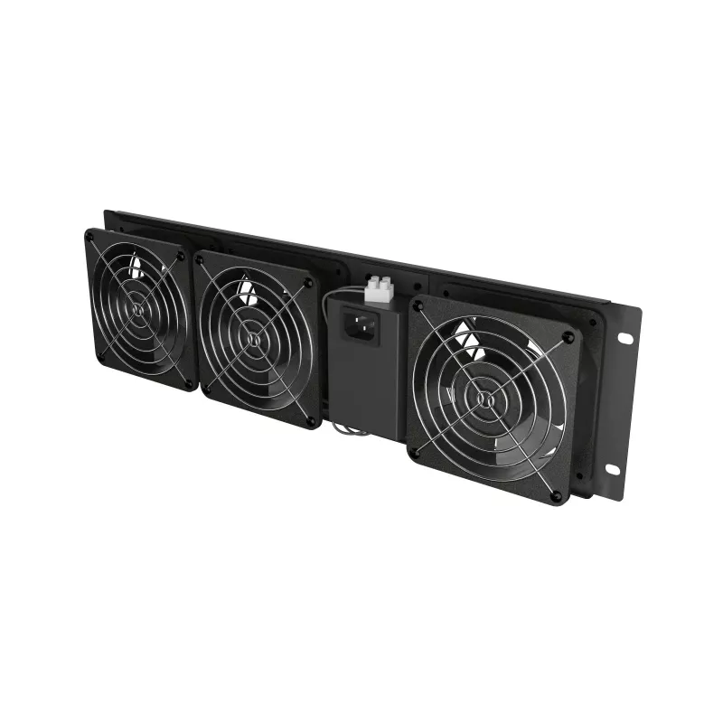 Painel de ventilação LANBERG AK-1506-B 19 polegadas com 3 ventoinhas 230V preto