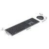 Conjunto de teclado e rato multi-dispositivo preto cinzento