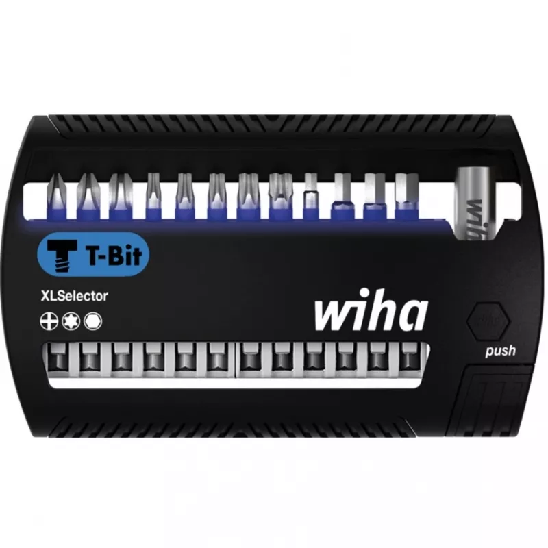 Conjunto de bits Wiha 41831 XLSelector 13 peças bit T mistas 50 mm