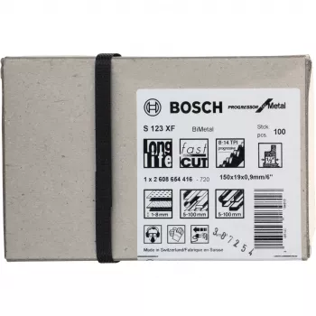 Lâmina de serra sabre Bosch S 123 XF Progressor for Metal
