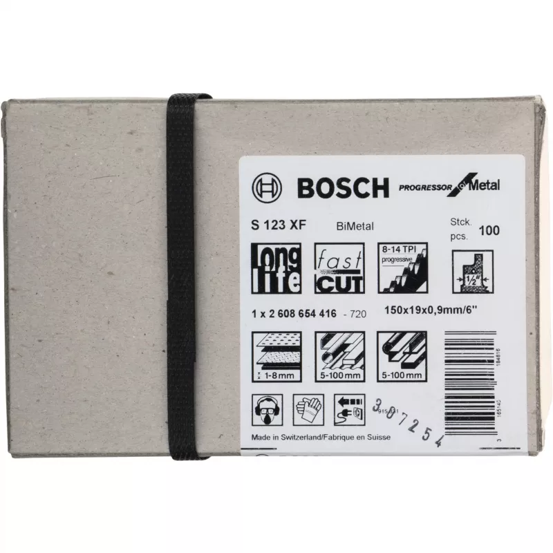 Lâmina de serra sabre Bosch S 123 XF Progressor for Metal