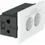 Unidade de tomadas 2 tomadas 84x140x59 branco puro SDE-R (6119427)