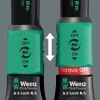 Chave Dinamométrica com Quadrado Passante Click-Torque Lock A 6 R/L preto/verde, Saída 1/4 Encaixe de Bits, 2,5 a 25 Nm