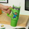 Copo isotérmico Paladone Minecraft Green 900 ml com palhinha